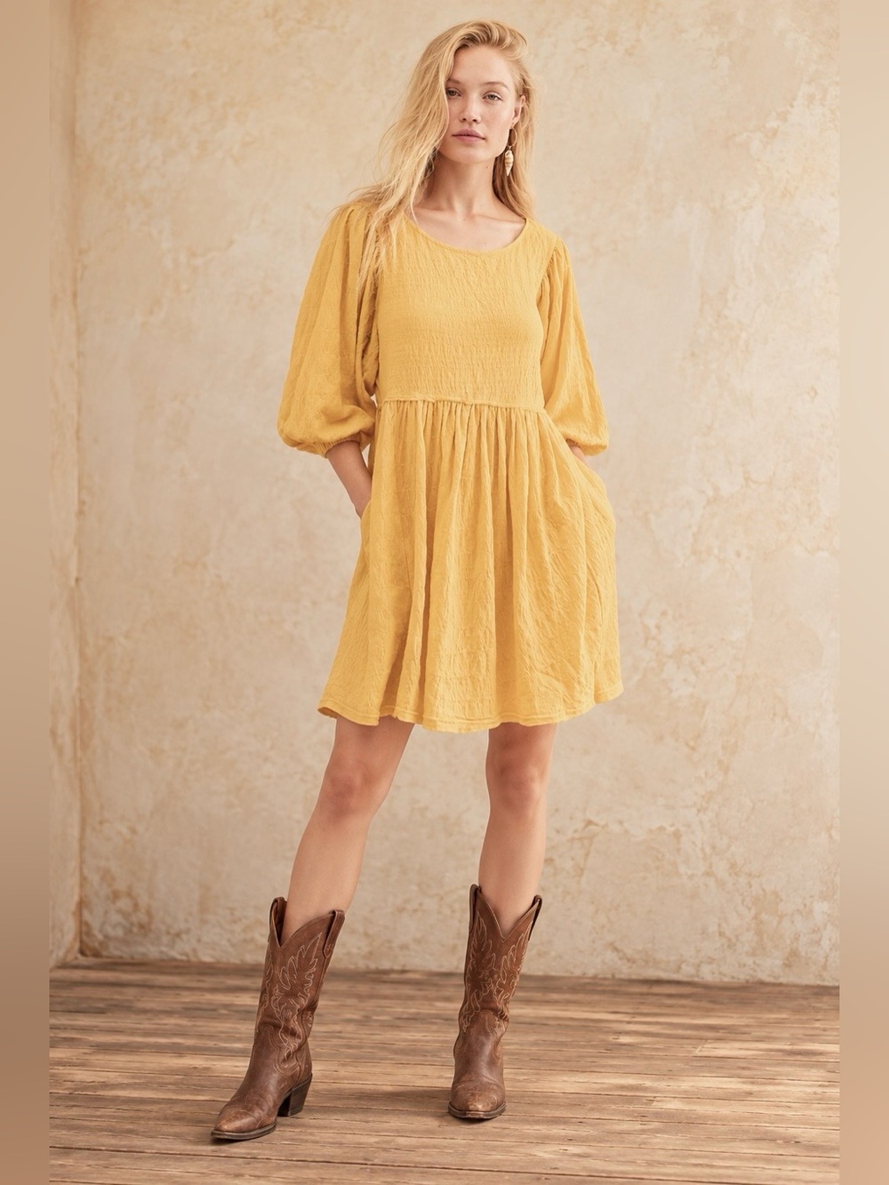 ▪️Free People Babydoll Mini Dress